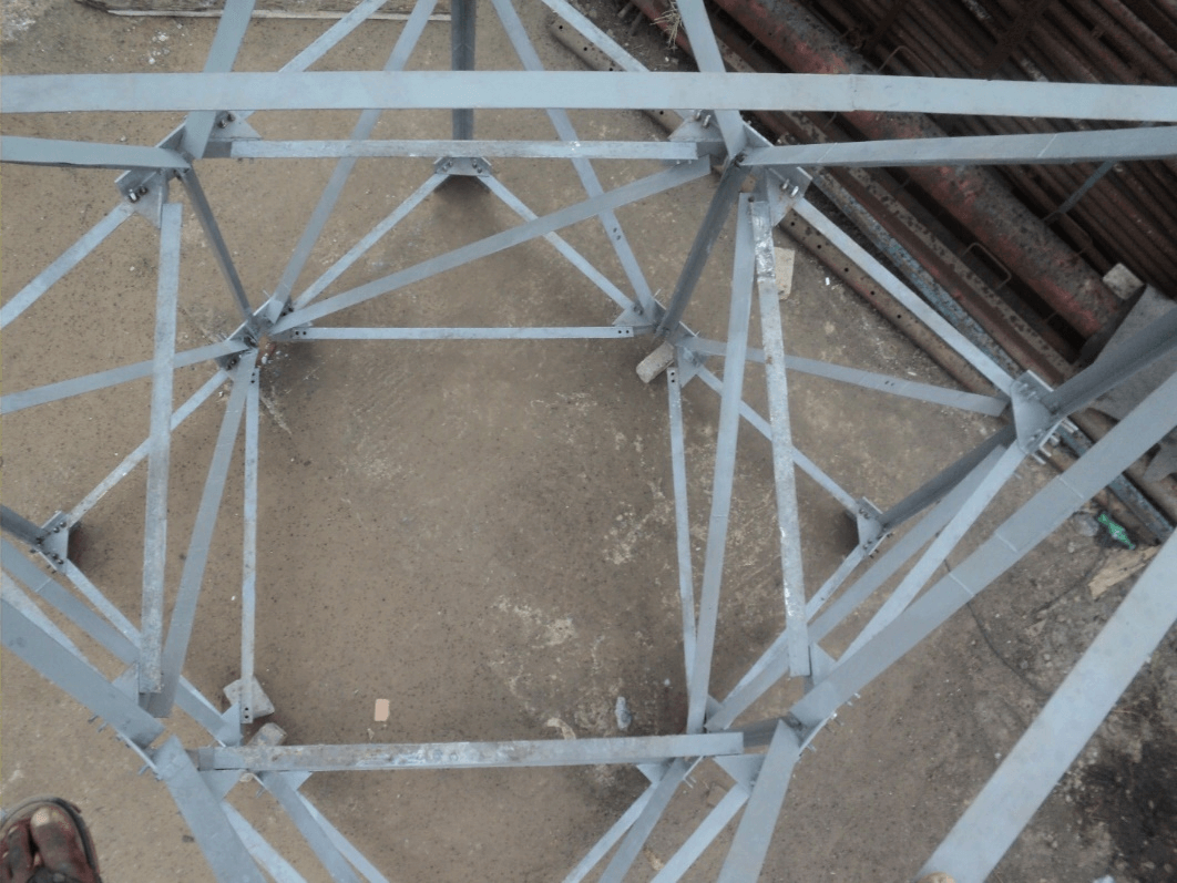  Peep views of our proprietary welded gusset tower details
                            .
                            